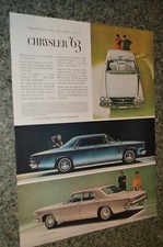 1963 Chrysler New Yorker 300 Newport Original Large Advertisement Print Ad 63 1963 Chrysler New Yorker 300 Newport Original Large Advertisement Print Ad 63