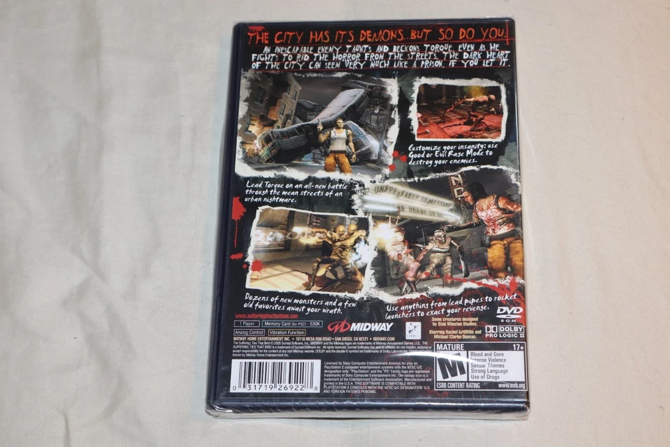 Suffering: Ties That Bind (Sony PlayStation 2, 2005) PS2 NEW SEALED - Image 3 of 4