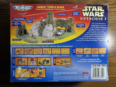 STAR WARS THE PHANTOM MENACE BACK MICRO MACHINES NABOO TEMPLE