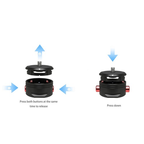 Niceyrig Mini Quick Release Acca Tripod Mount Base Plate For Camera Stabilizer - Picture 10 of 12