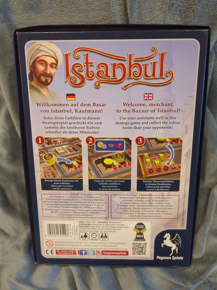 Istanbul Rudiger Dorn Pegasus Games Welcome,merchant, to the Bazaar of Istanbul Foto 2 de 2