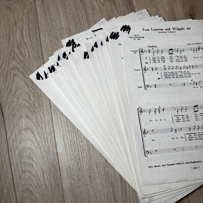 Von Luzern auf Wäggis zu Chor Noten gemischter Chor SATB