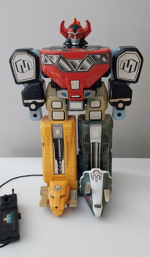 Faulty Mighty Morphin Power Rangers Remote Controlled Megazord 1994 Boxed - Picture 2 of 9