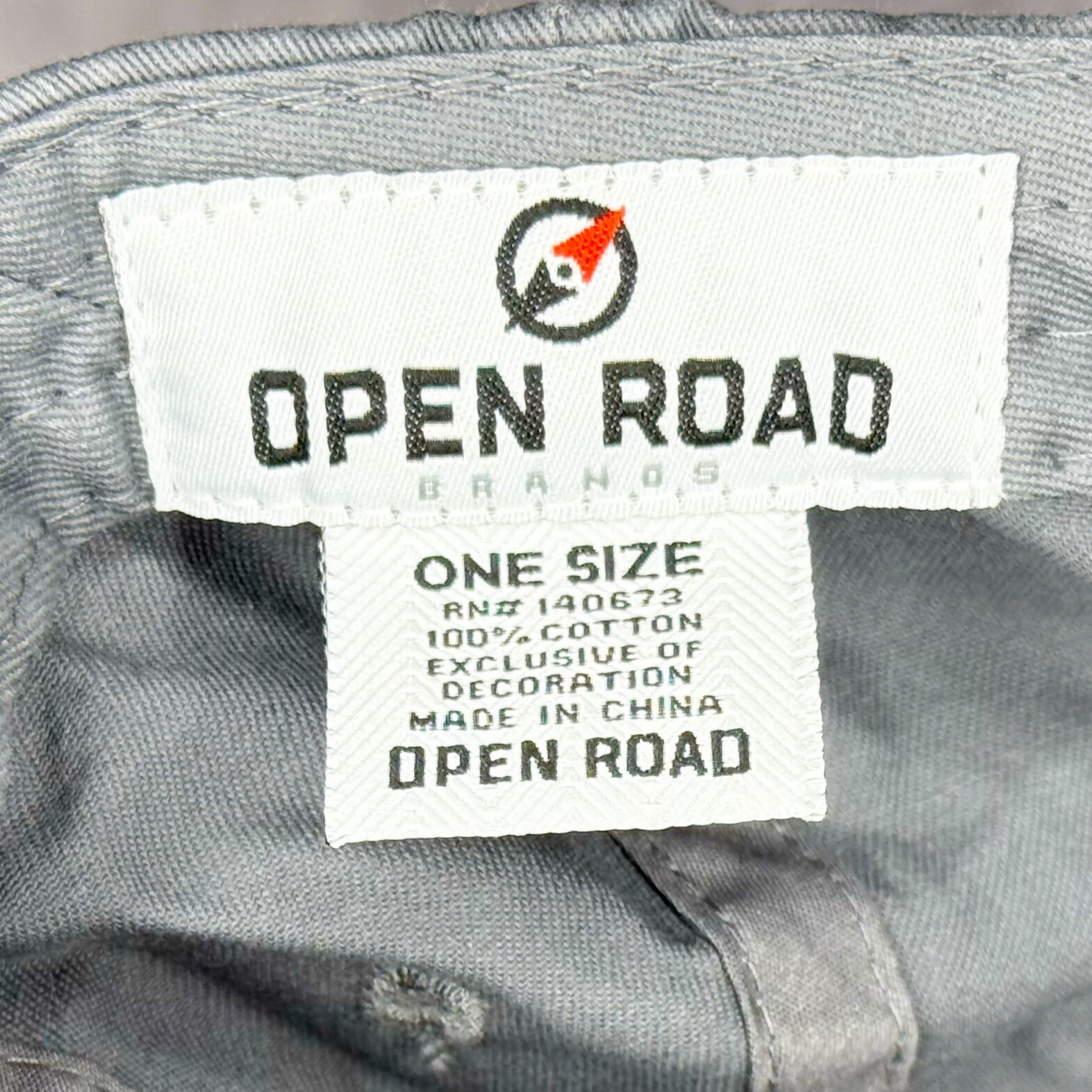 Open Road Dog Mom Baseball Cap Hat Dark Gray 100% Cotton Adult One Size EUC