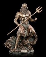 Poseidon Figur Mit Dreizack - Veronese Meeresgott Griechische Mythologie Deko