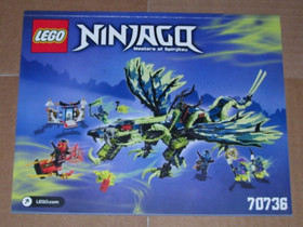 Lot of Lego Ninjago Instruction Manuals For 4 Sets 2520, 70736, 9450, 70728