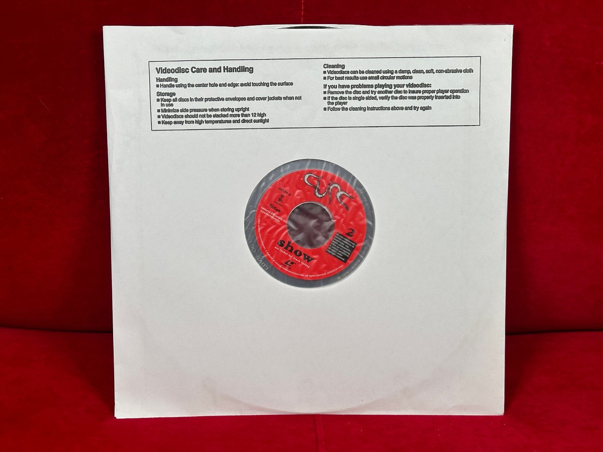 THE CURE - SHOW Laserdisc LD Music Very Good Condition Rare