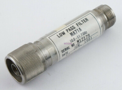 Anritsu MA71A 10.6-11.7 GHz Low Pass Filter (M12179) - Sold by W5SWL