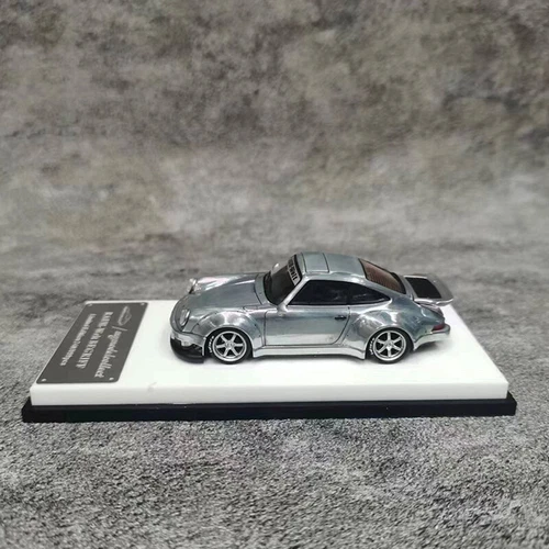 MC 1:64 Modellauto Porsche RWB 930 Alu Die-Cast Fahrzeug Duck Wing Version - Bild 2 von 4