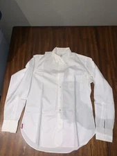 Brooks Brothers Black Fleece White Grosgrain Dress Shirt in BB1 by Thom Browne