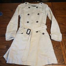 Closed The Original Product Cream Linen/cotton Blend Peacoat Sz Xs