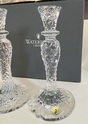 Waterford Crystal SEA JEWEL 10” Candlestick New In Box Pair | eBay