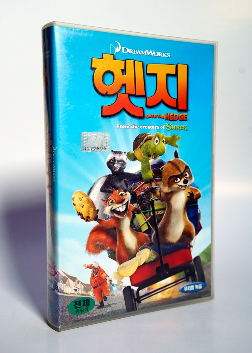OVER THE HEDGE - original Korea VHS release (2007) NTSC Kor dub