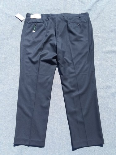 NWT Lauren Ralph Lauren Dress Pants Men's Size 42 X 30 Navy Blue Flat Front - Picture 3 of 11