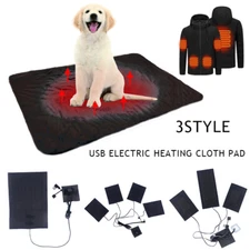 USB Clothes Heater Pad Adjustable Electric Heating Sheet Heating Warmer Pads.