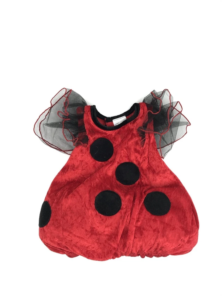 Disfraz de Halloween Ladybug negro y rojo 1-2 años. SIN cabeza ni zapatos Foto 4 de 4