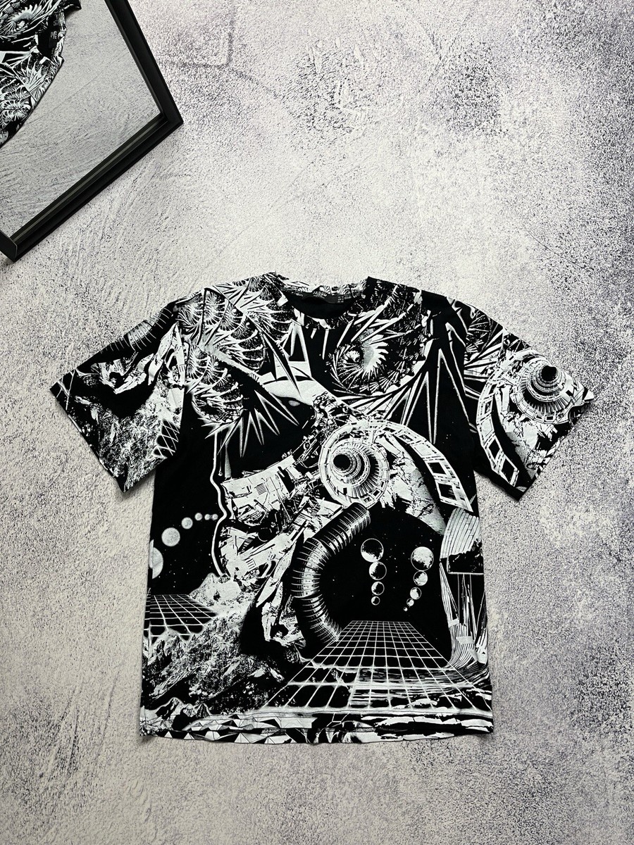 Jaded London T Shirt All Over Abstract Print Streetwear Men's Size