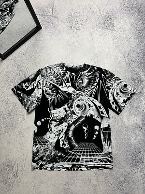 Jaded London T Shirt All Over Abstract Print Streetwear Men s Size 40