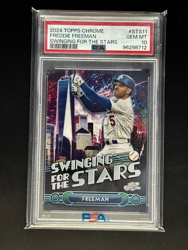 2024 Topps Chrome Swinging for the Stars Freddie Freeman #STS-11 PSA 10 Fanatics