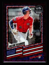 2026 Panini Stars & Stripes Purple Disco /99 -- #199 Jacob Seamon NTDP