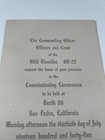 1945-WWII USS Klondike AD-22 Commissioning Ceremony Program-Invitation-Navy — photo 8
