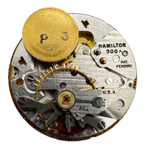 Vintage 28mm Hamilton Brushed Electric Men's Wristwatch Movement 500 A USA