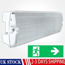 LED EMERGENCY LIGHT FITTING BULKHEAD 3 WATT MAINTAINED NON-MAINTAINED EXIT SIGN 