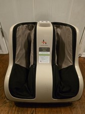 Black and beige Human Touch Reflex Sol 200-Sol-001 Foot and Calf Massager
