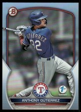 2023 Bowman 1st Edition Anthony Gutierrez Sky Blue Foil