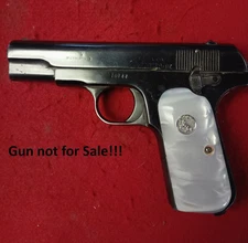 Kirinite White  Pearl Grips w/Silver Colt  Mdlns for Colt  1903 Model!!