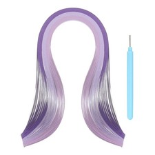 Bandelettes De Paperolle, 39cm 3mm Avec Stylo (Violet, 100 Bandelettes)