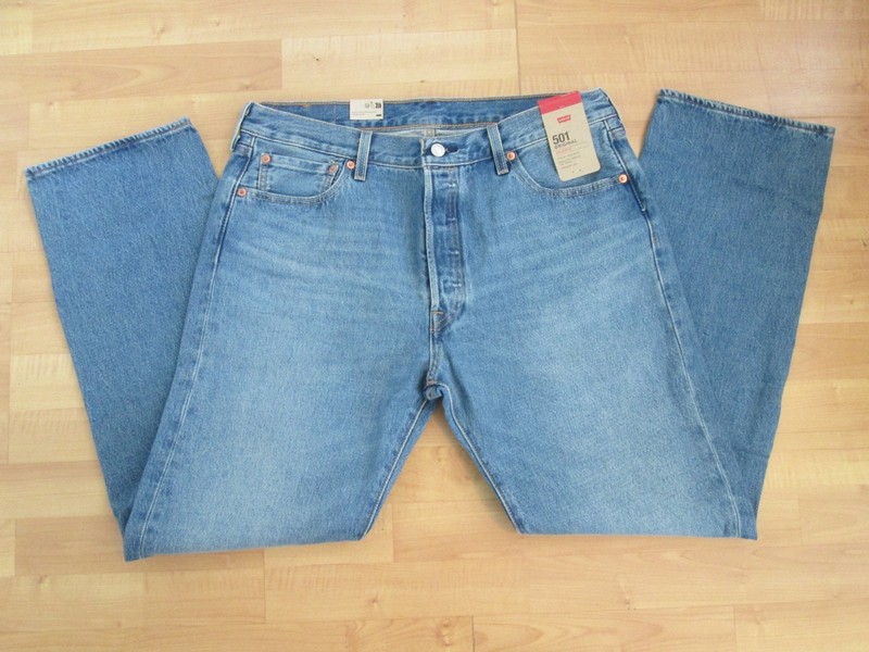 Levi`s 501 Original Button Fly Jeans, Men 36 x 32, 100% Cotton, NWT`s