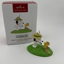 Hallmark Keepsake 2025 Merit Badge Ceremony Peanuts Gang Snoopy Ornament