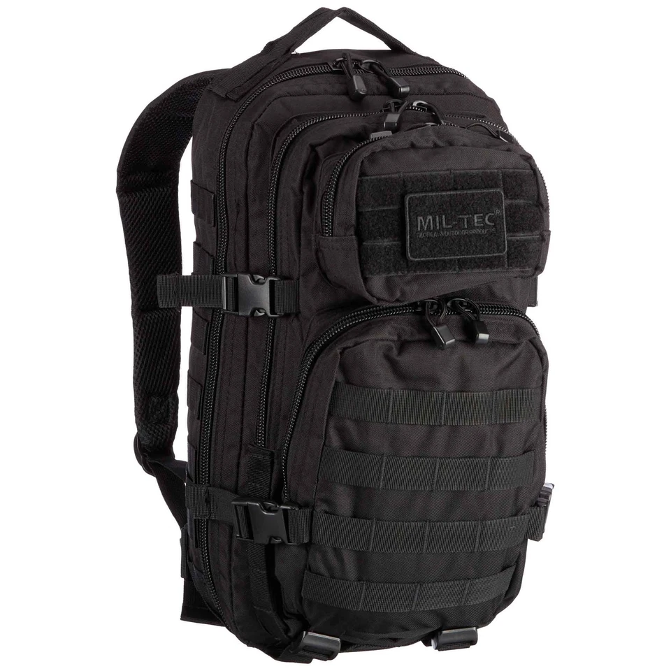 Mil-Tec US Assault Pack Small Rucksack Daypack 20L Schwarz