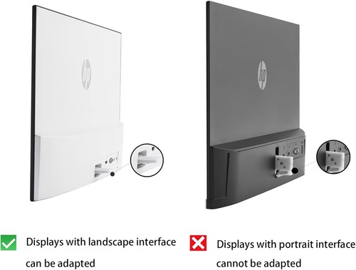 Adaptateur Vesa Compatible Avec Moniteurs Hp (22F, 24F, 27F, 22Es, 22Ea, 22Er, 24Es, 24Fw, 24Fh