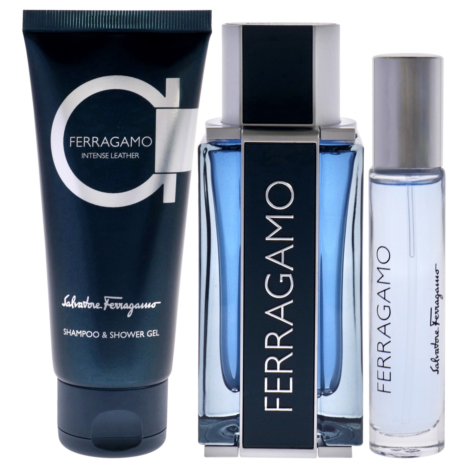 Salvatore Ferragamo Mens Intense Leather Gift Set Fragrances 8052464892501 14690₽