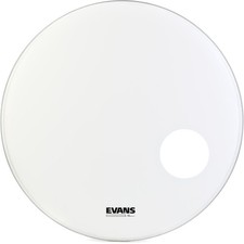 Evans EQ3 Smooth White Resonant Resonant Bass Drumhead - 24 inches
