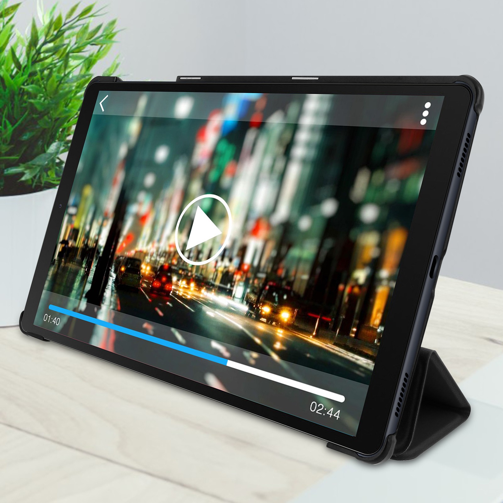 Housse Galaxy Tab A 10.1 2019 avec clapet support vidéo et clavier