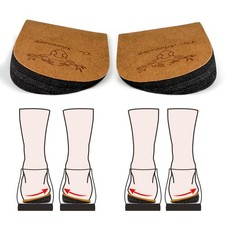 Dr. Shoesert 3 Layers Adjustable Orthopedic Heel Wedge Inserts, Supination ...