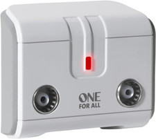Image of One for All SV9602 TV Signal Booster & Splitter - 2 Way Amplifier
