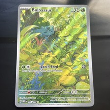 Pokémon TCG Bulbasaur Scarlatto e Viola 151 Arte Carta Rara 166/165