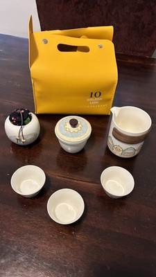 Moon and Mountain Porcelain 6 pc tea set
