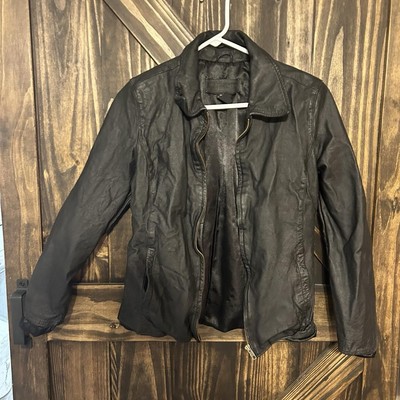 Jaclyn Smith Classic Leather Jacket Women s Size Medium Color Black
