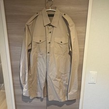 PRADA Long-Sleeve Shirt Beige Size M