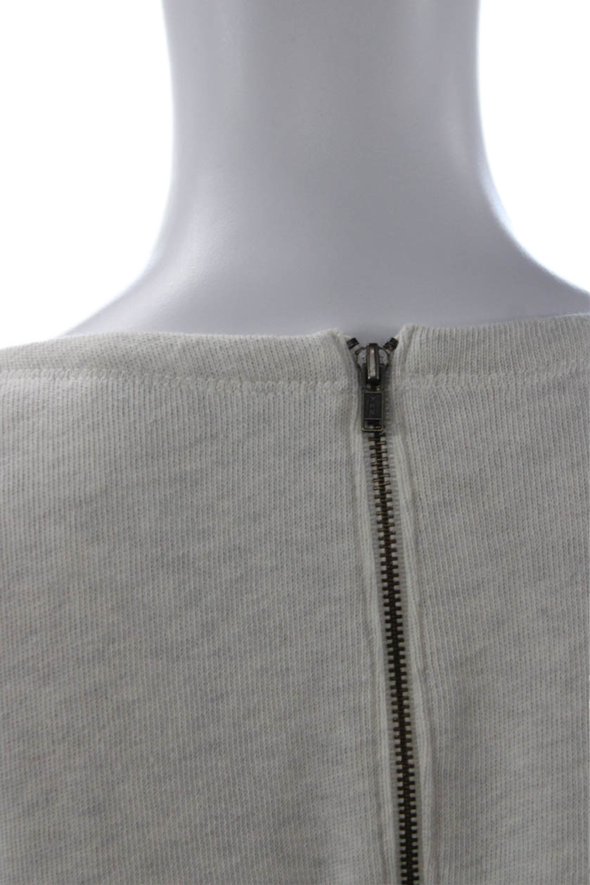 J Crew Collection Womens Basic Beige Round Neck S… - image 4