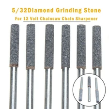 Durable 6x 5/32 Diamond Grinder Stone For 12 Volt Chainsaw Chain Sharpener c