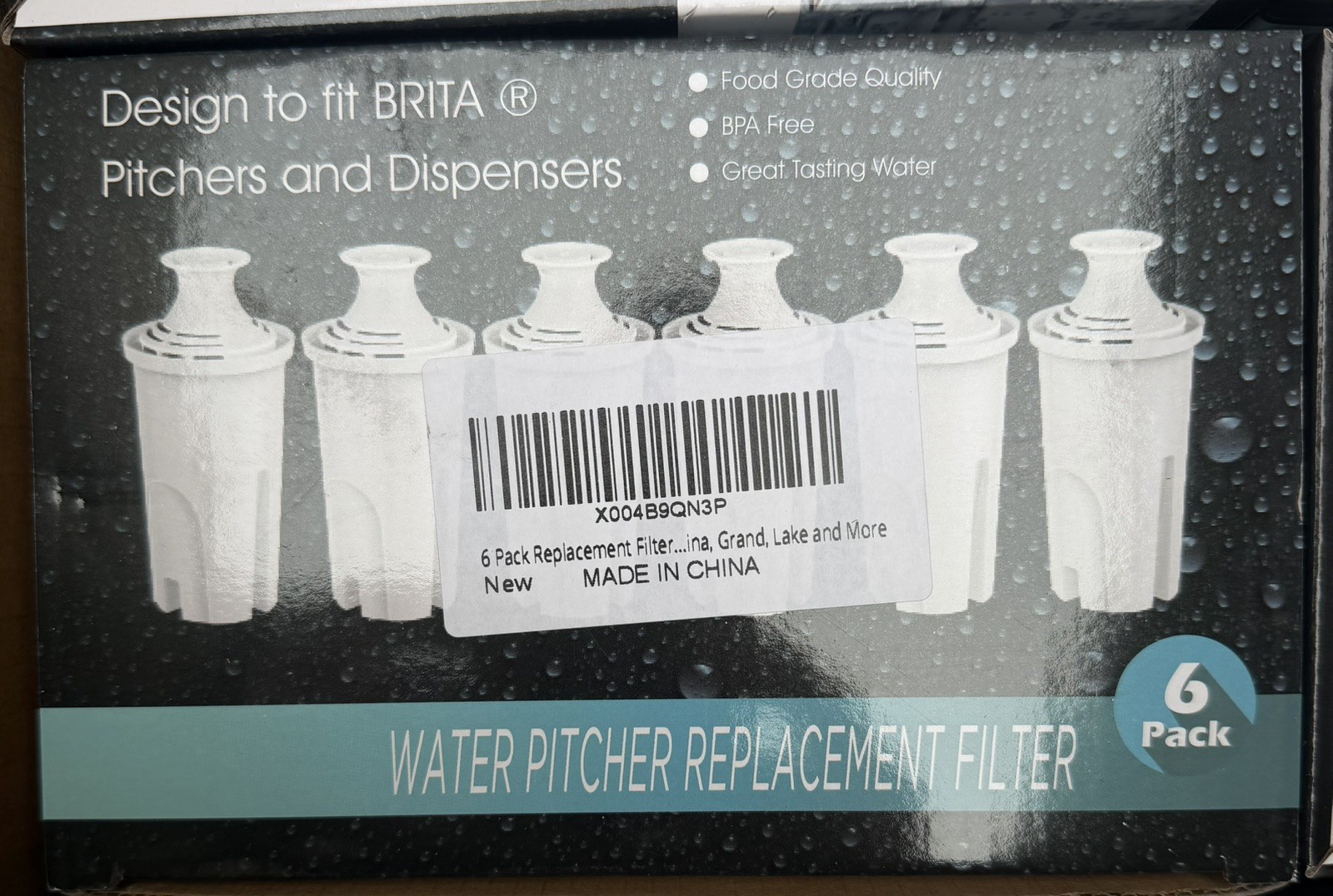 (6) Brita Replacement Charcoal Water Pitcher Filters, Replaces Brita by SetFeel