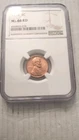 1958 Lincoln Wheat Cent,  NGC Graded, MS66 RD.      857.