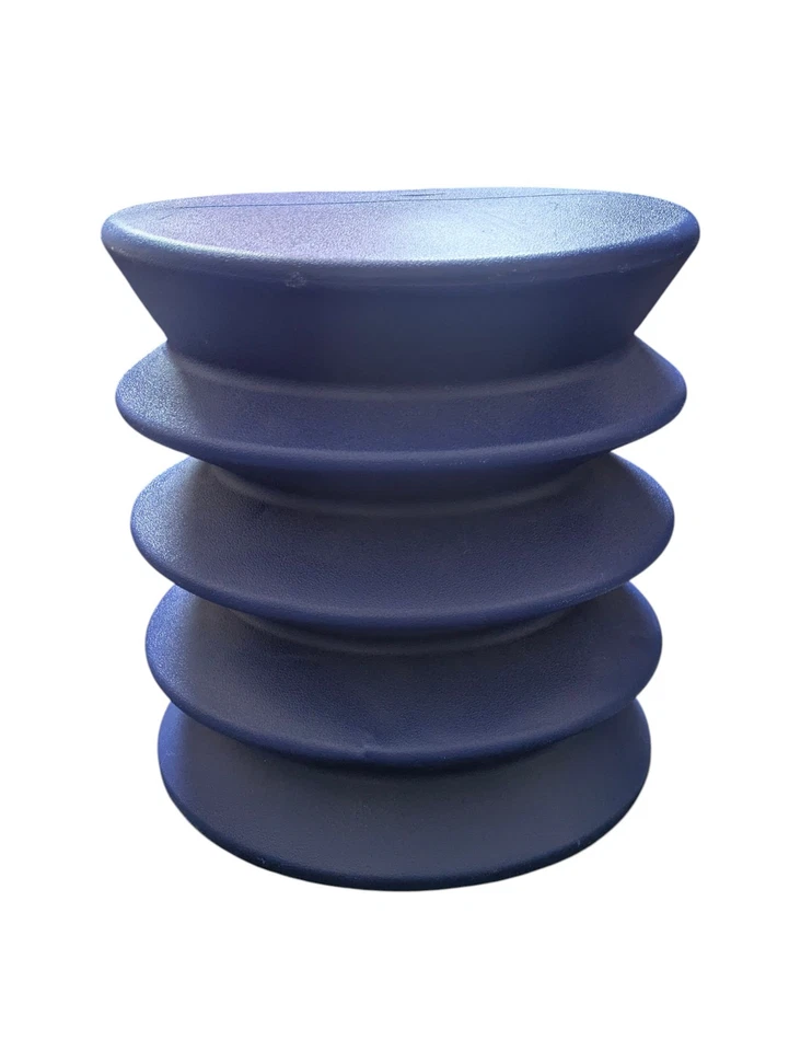 ErgoErgo Black Comfort Posture Lightweight Active Sitting Round Stool Blue  - Image 3 of 4