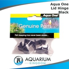 #11061BK Aqua One Lid Hinge BLACK 2 Pack -Aquarium 320 320T 500 340 300 600 Clip